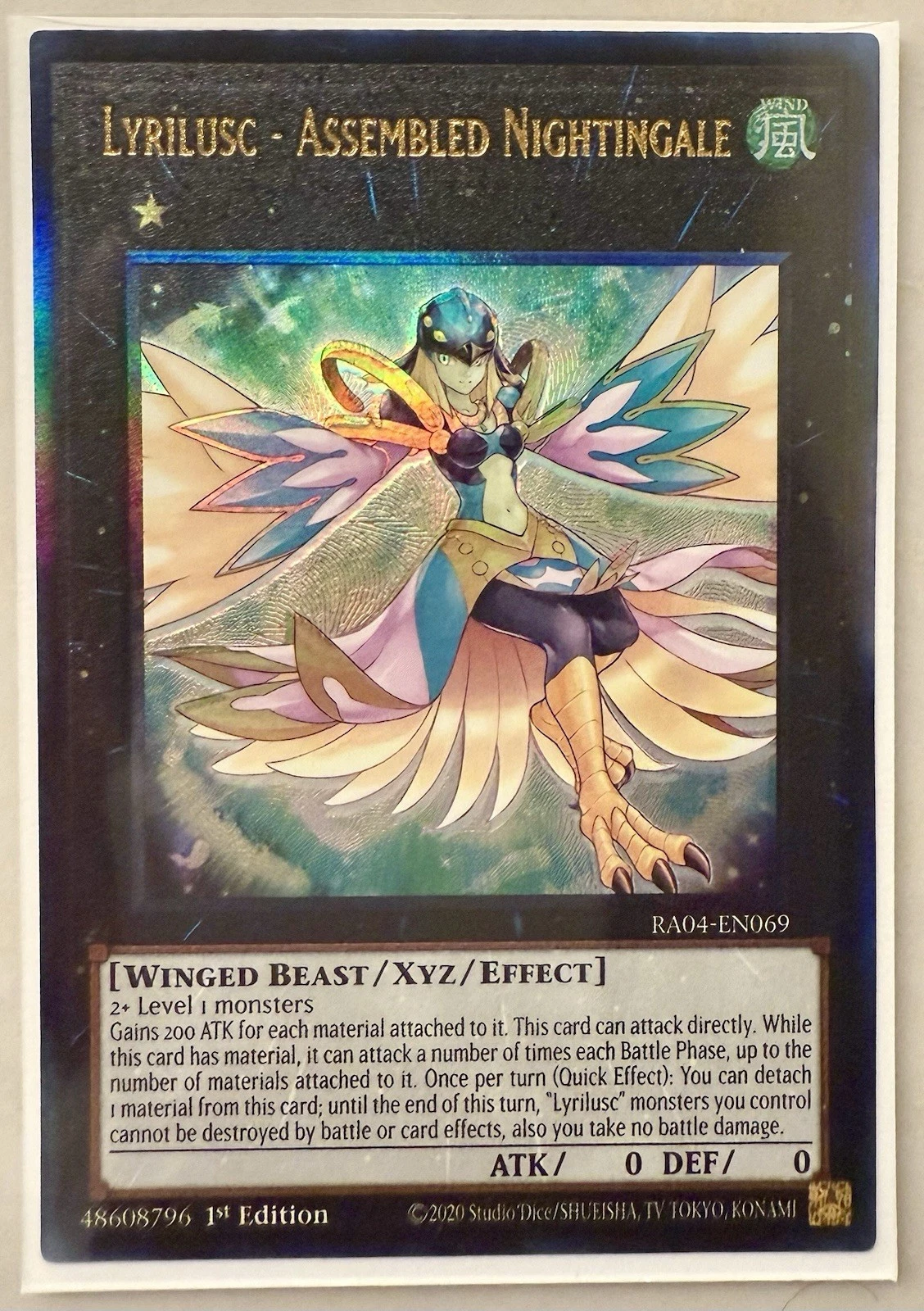 Lyrilusc - Assembled Nightingale - RA04-EN069 - (PUR) Prismatic Ultimate Rare - 1st Edition